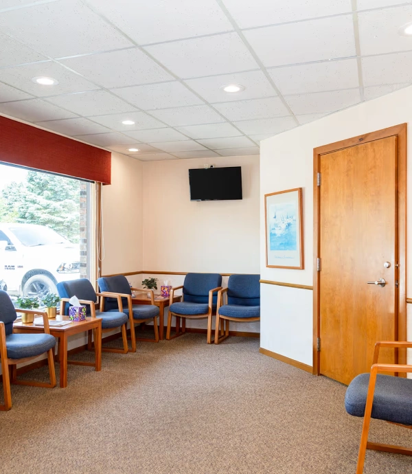 Patient waiting room at Saginaw Family Smiles